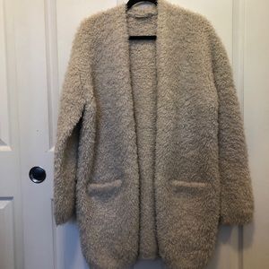 Vince Tan Teddy Cardigan Coat